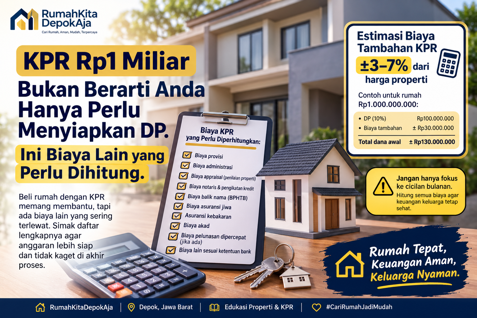 Biaya Tersembunyi dalam KPR yang Sering Tidak Dihitung Pembeli Rumah