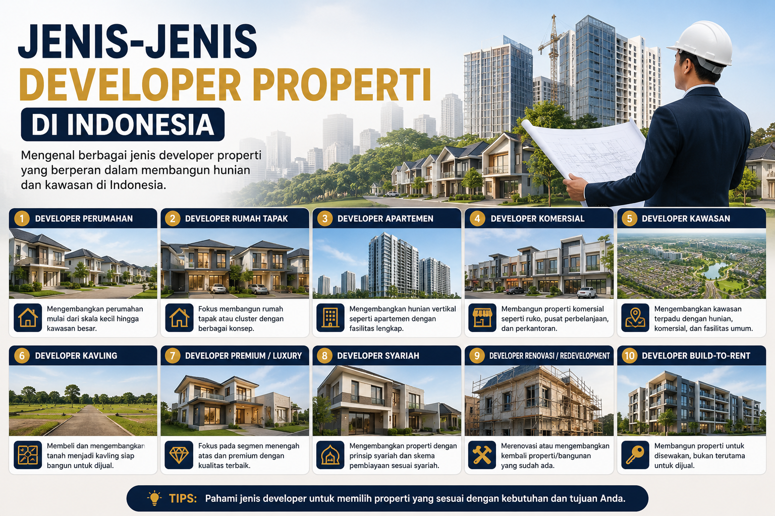 Jenis-jenis developer properti dan perannya di Indonesia