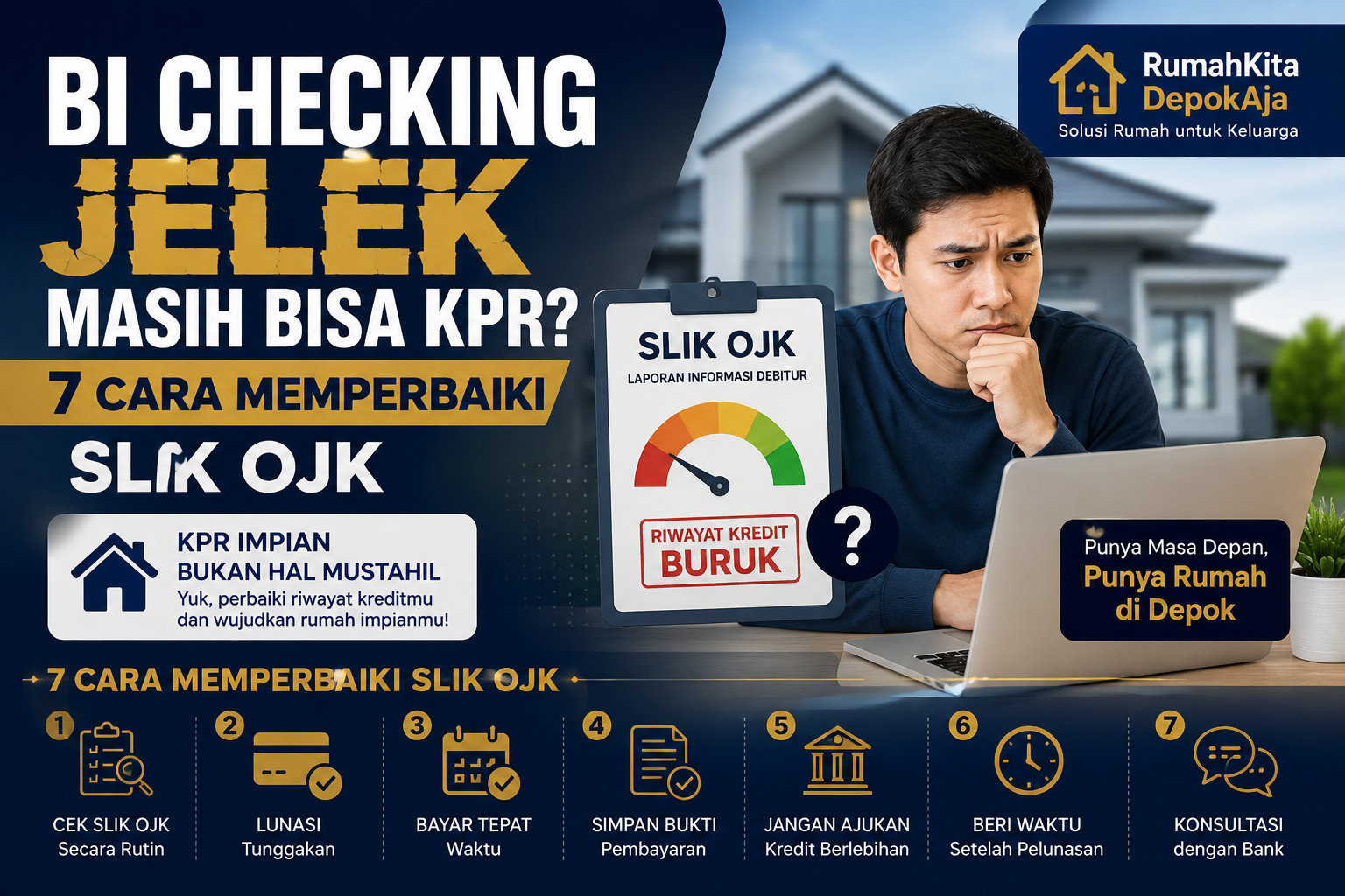 BI Checking Jelek Masih Bisa KPR? 7 Cara Memperbaiki SLIK OJK