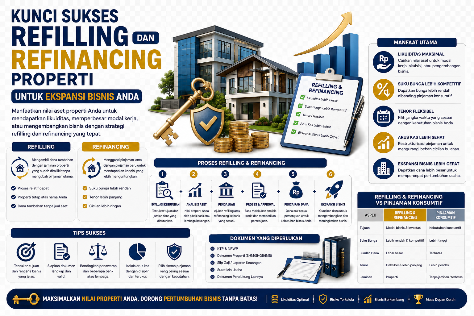 Kunci Sukses Refilling dan Refinancing Properti untuk Ekspansi Bisnis Anda