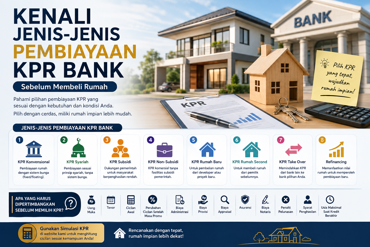 Kenali Jenis-Jenis Pembiayaan KPR Bank Sebelum Membeli Rumah