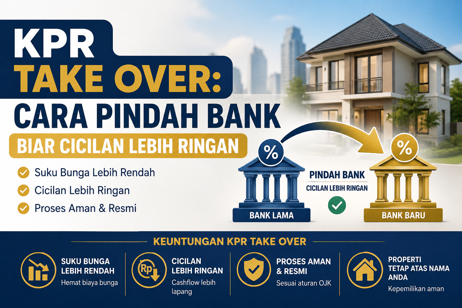 KPR Take Over: Cara Pindah Bank Biar Cicilan Lebih Ringan