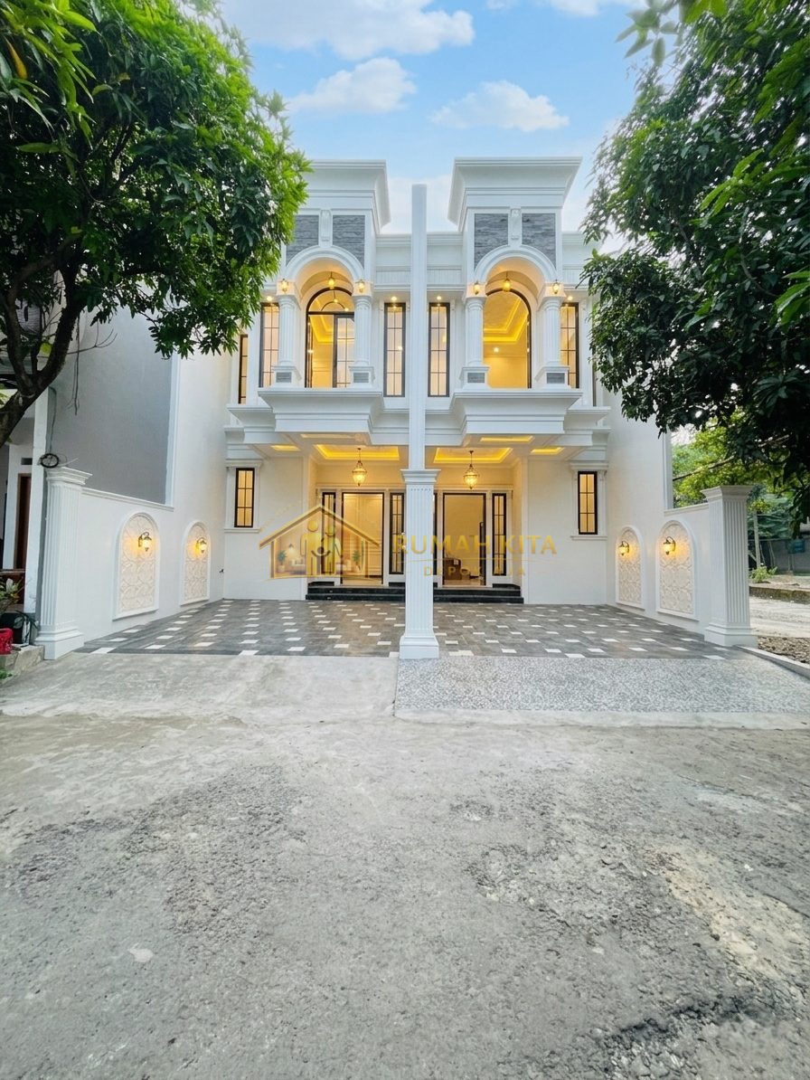 Fasad Rumah 2 Lantai Nempel Grand Depok City