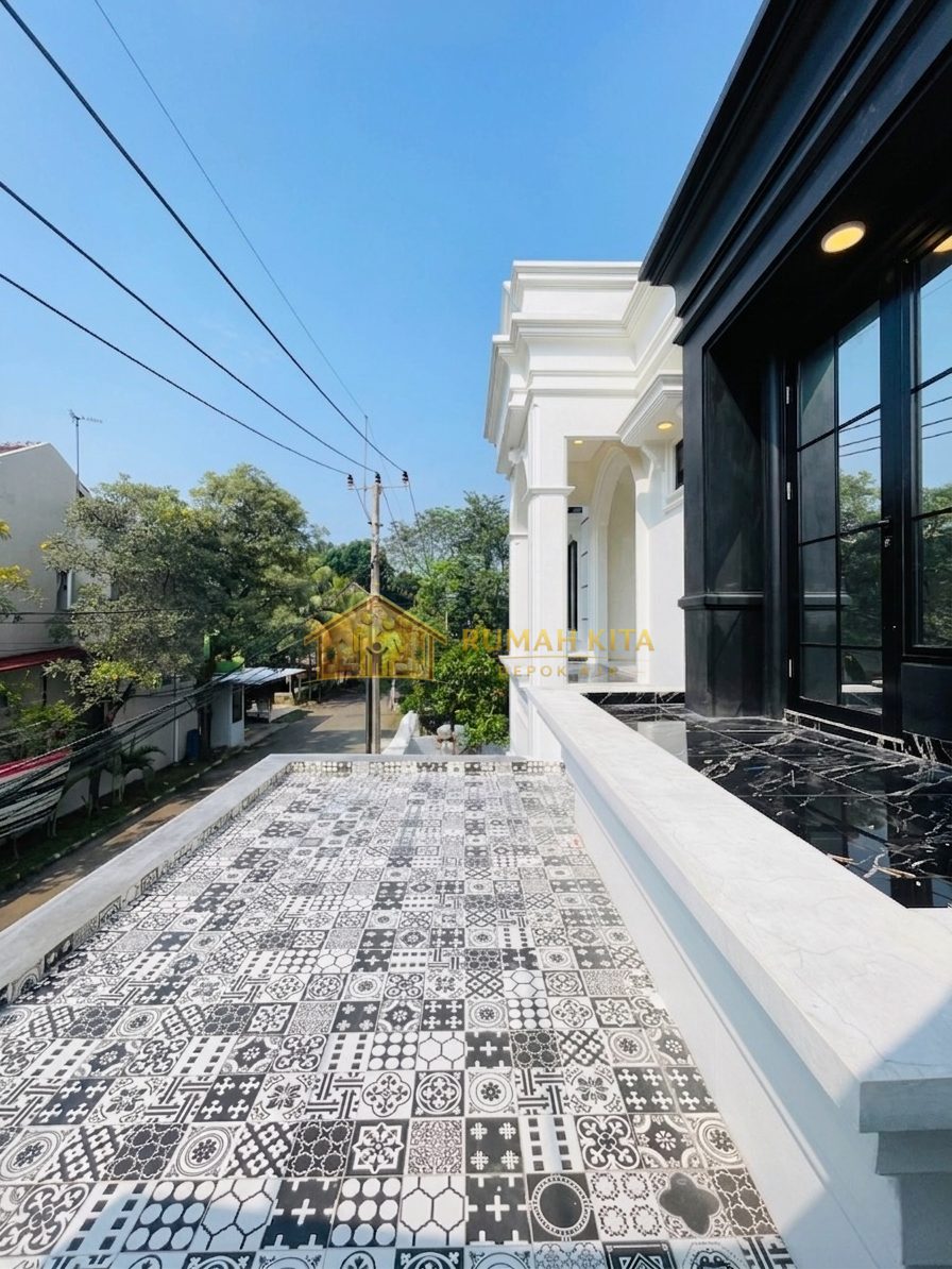 Rooftop Rumah Mewah 2 Lantai Dekat Stasiun Depok Lama