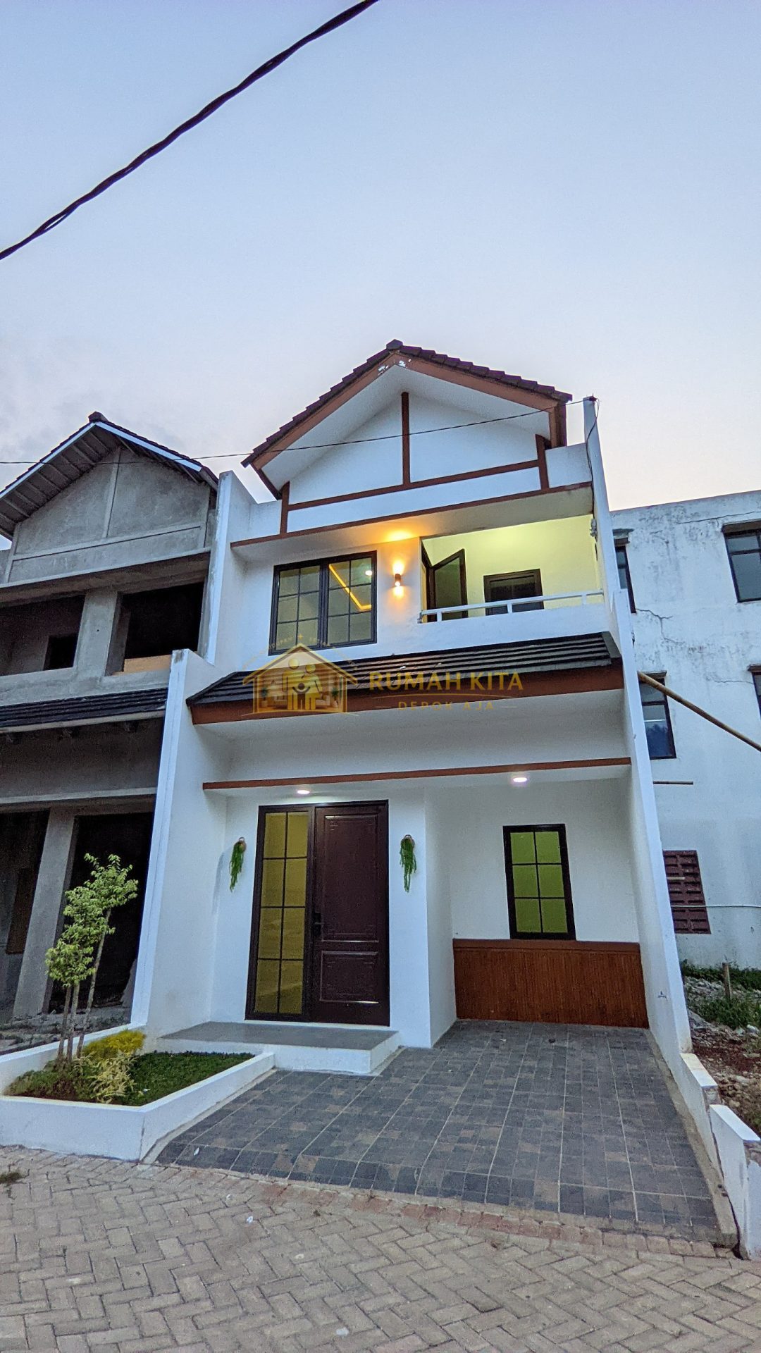 Fasad Rumah 2 Lantai di Sawangan Depok