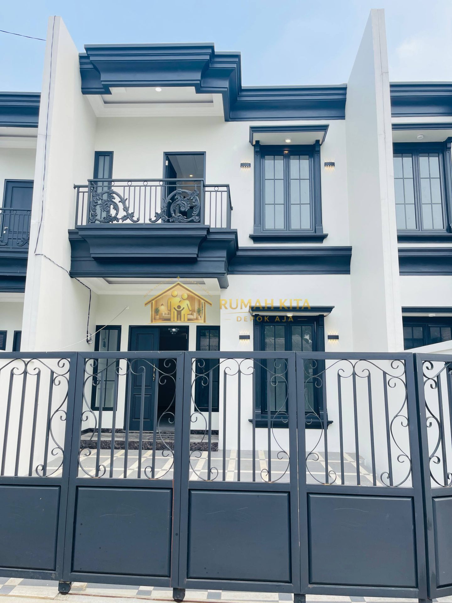 Fasad Rumah 2 Lantai Dekat GDC di Raden Saleh Depok