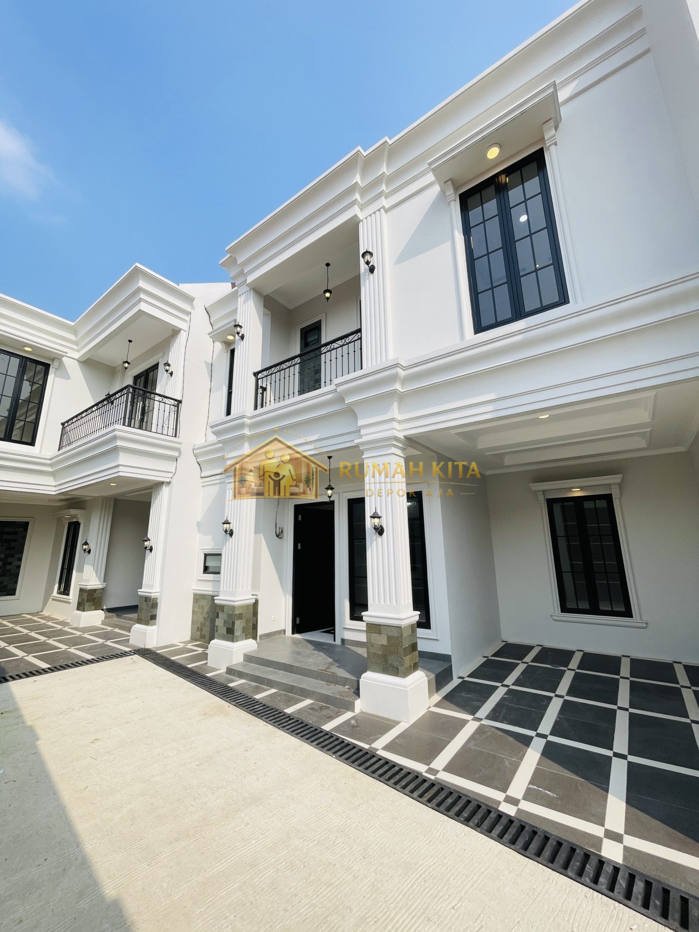 Fasad Rumah 2 Lantai Dekat Taman Merdeka Sukmajaya Depok