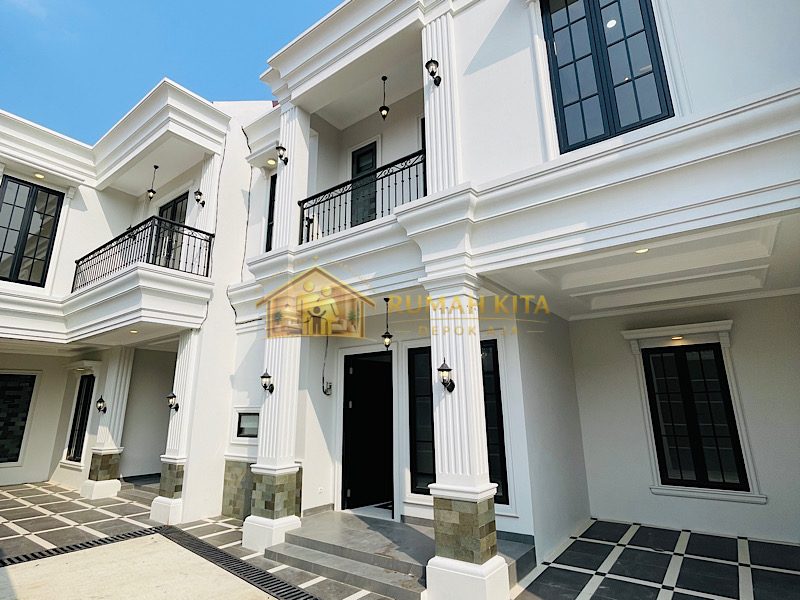 Fasad Rumah 2 Lantai Dekat Taman Merdeka Sukmajaya Depok