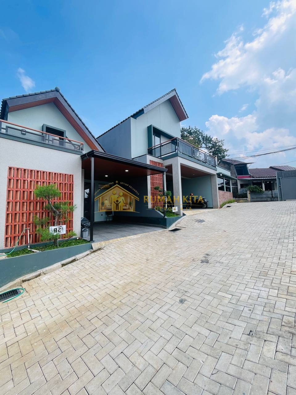 Akses Jalan Rumah Furnish Dekat Pintu Tol Sawangan Depok