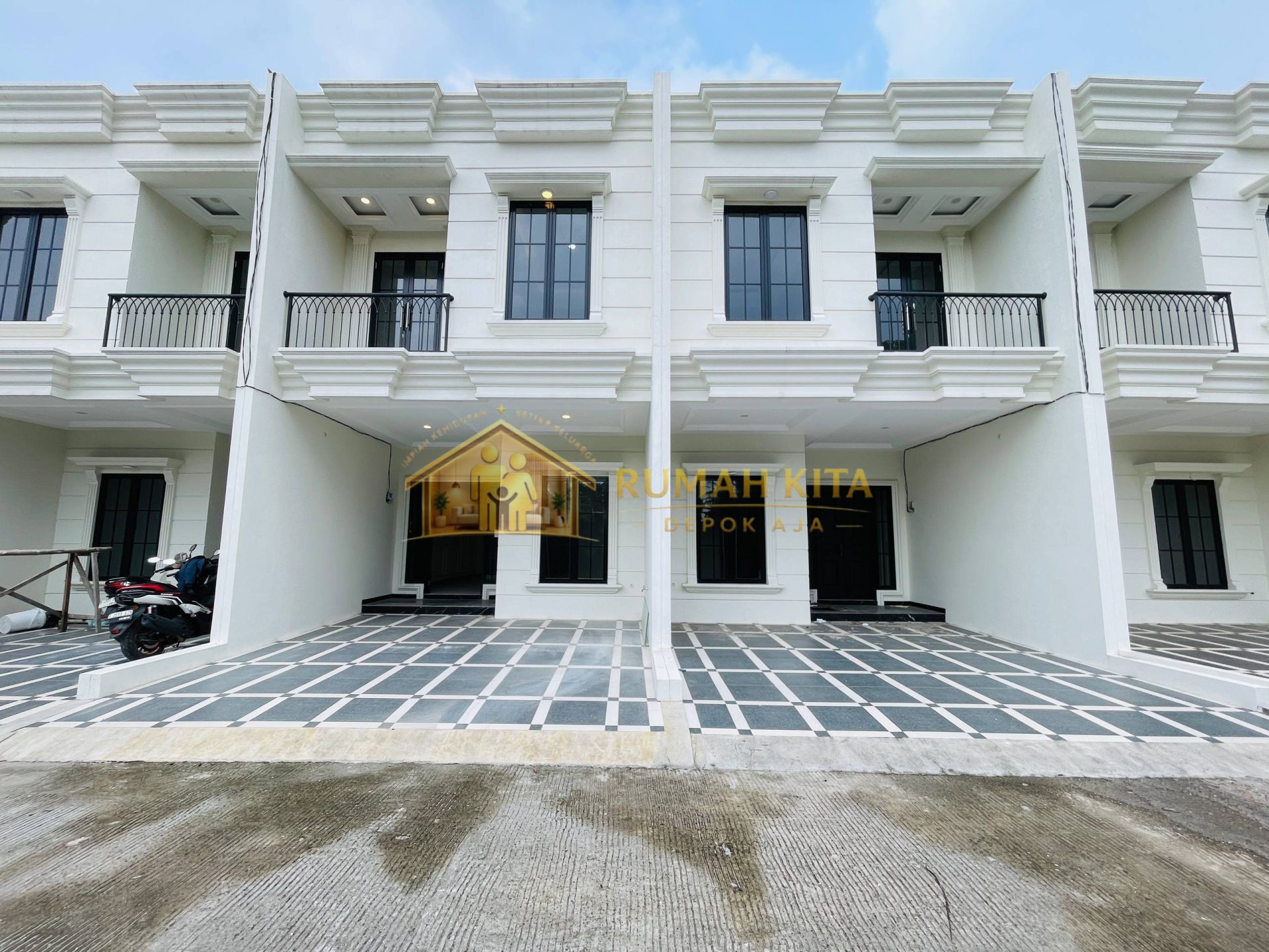 Fasad Rumah 2 Lantai di Tirta Jaya Sukmajaya Depok