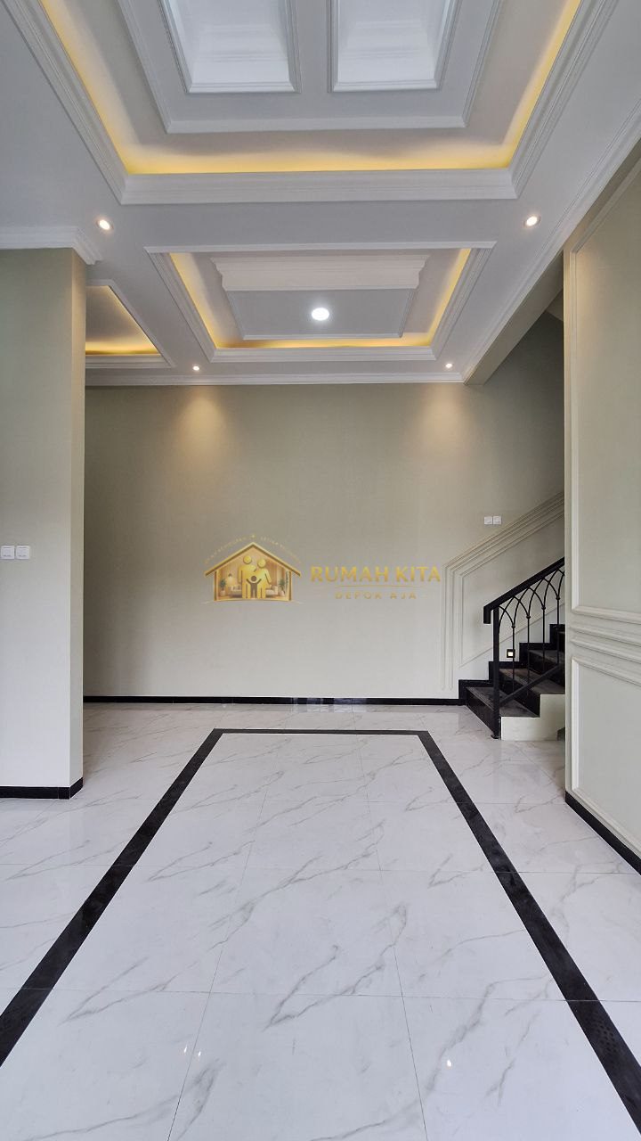 Ruang Tamu Rumah 2 lantai Nempel Taman Merdeka Sukmajaya Depok